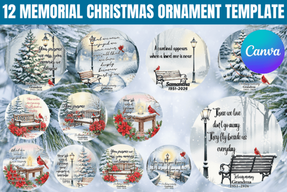 12 Memorial Christmas Ornament Template: A Guide to Meaningful Design