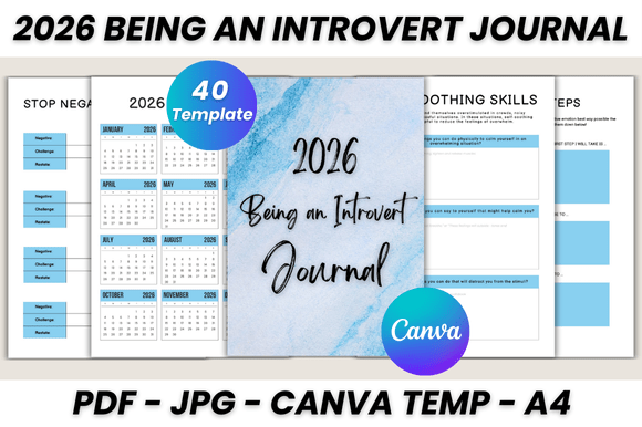 2026 Being an Introvert Journal: A Practical Canva Guide