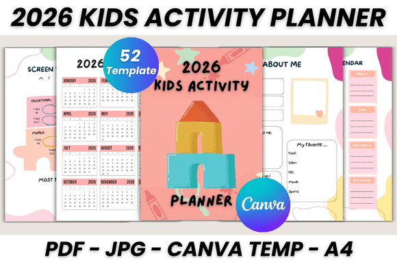 2026 Kids Activity Planner Canva: A Design-Centric Approach to Family Organization