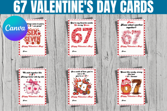 67 Valentine's Day Cards Canva Template