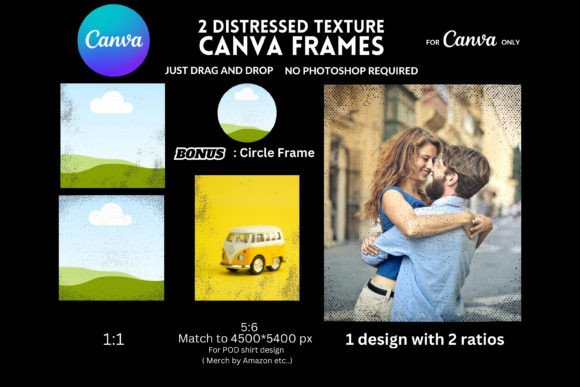 Custom Distressed Texture Canva Frames: A Designer’s Secret Weapon