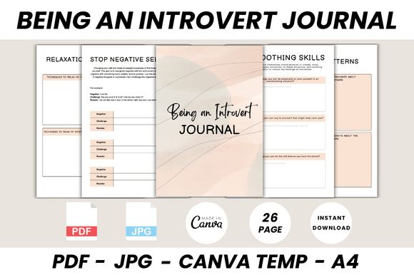 Designing Your Quiet Space: The Being an Introvert Journal Template