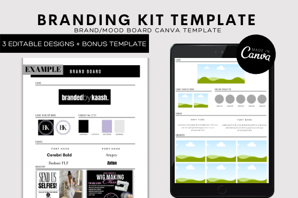Editable Brand Board Template: Streamline Your Visual Identity