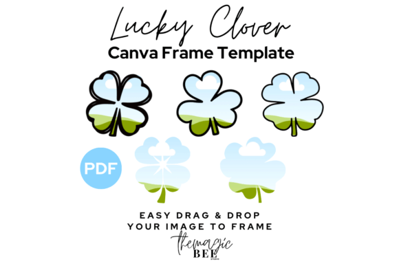 Lucky Clover Canva Frame: Design Templates for Digital Projects