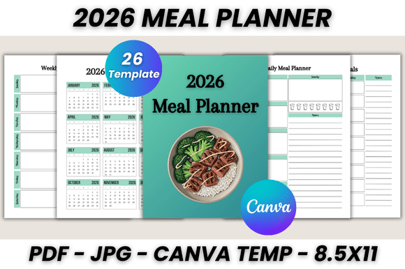Master Your Kitchen with the 2026 Meal Planner Canva Template