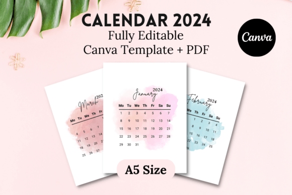 Master Your Year: The Editable Calendar 2024 Canva Template