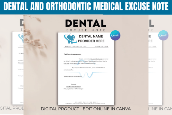 Mastering the Dental Excuse Note Canva Template