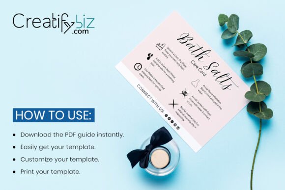 Mastering Your Bath Salts Care Card Design