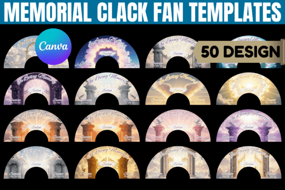 Memorial Clack Fan Canva Template: Create Lasting Tributes with Ease