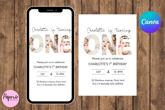 One Photo Birthday Invitation: A Simple Template for a Big Impact