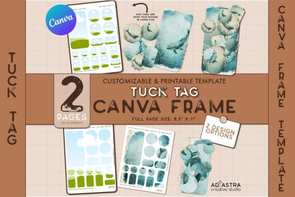 Unleash Your Brand's Story with the Tuck Tag Canva Template Set